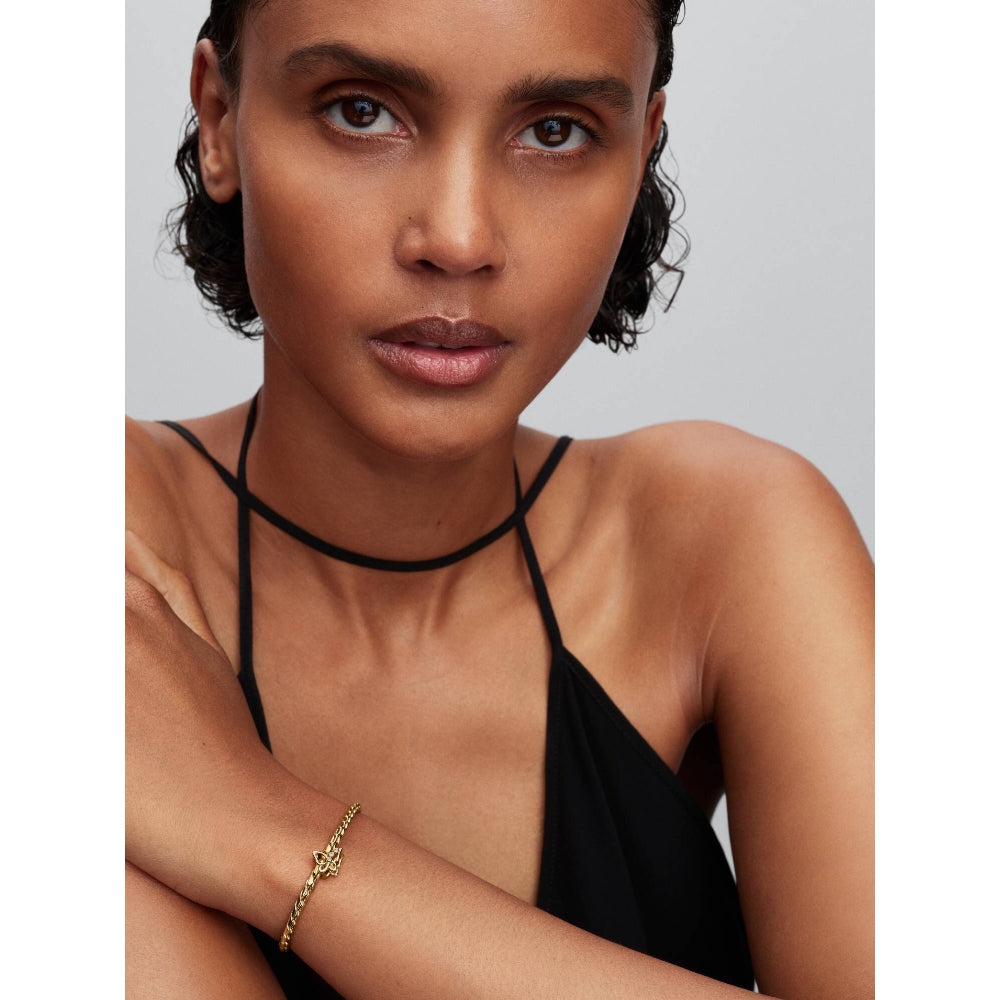 Pandora Gold Butterfly Openwork Charm Image 2