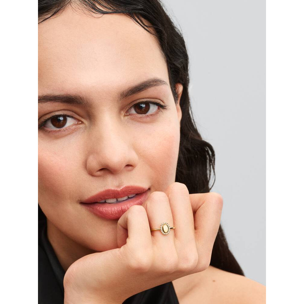 Pandora Gold Cubic Zirconia Ring Image 2