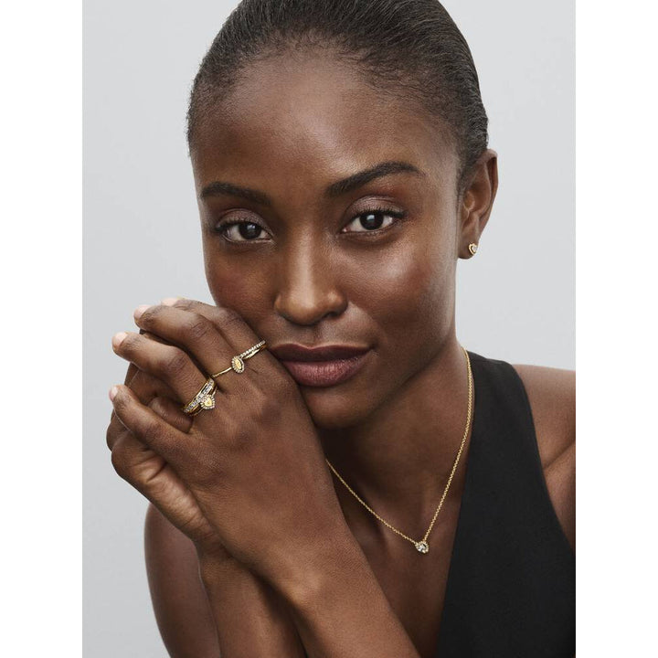 Pandora Gold Cubic Zirconia Ring Image 3