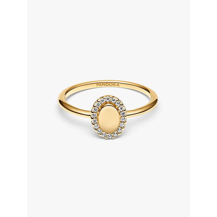 Pandora Gold Cubic Zirconia Ring Image 4