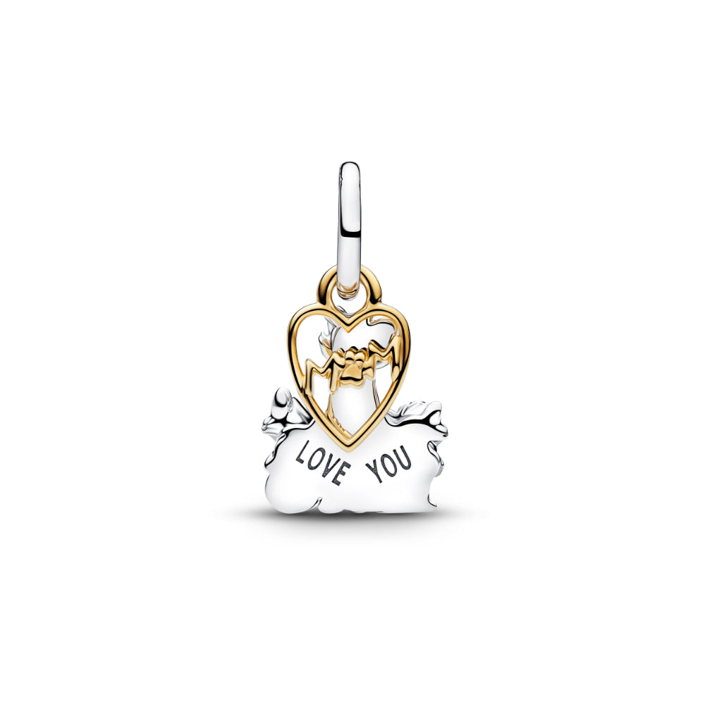 Pandora Gold Disney Aristocats Duchess & Kittens Dangle Charm Image 2