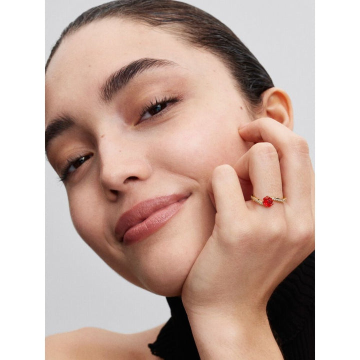 Pandora Gold Disney Beauty and Cubic Zirconia Murano Ring - MococoPandora163984C01-485700303219592Rings