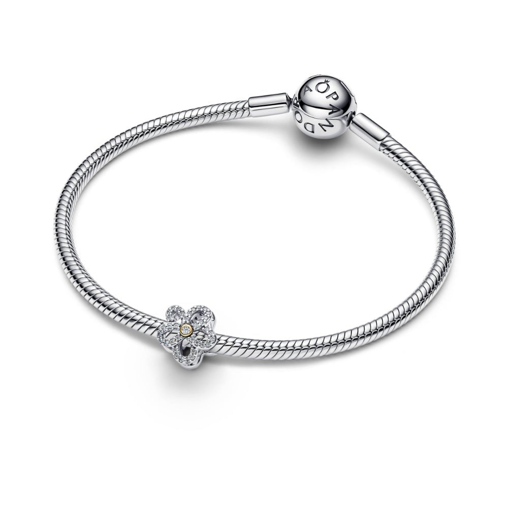 Pandora Gold Pave Flower Openwork Charm - MococoPandora764480C015700303277806Charms