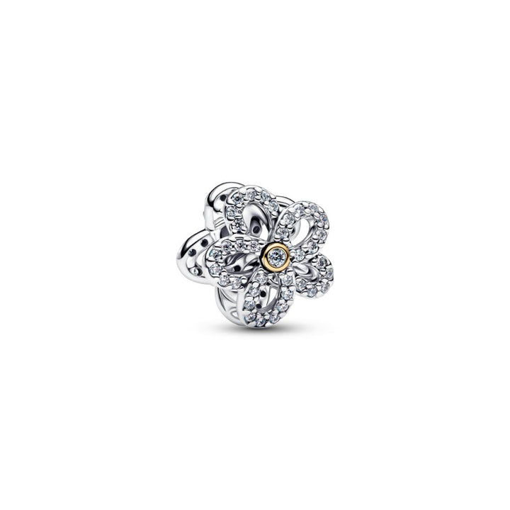 Pandora Gold Pave Flower Openwork Charm - MococoPandora764480C015700303277806Charms