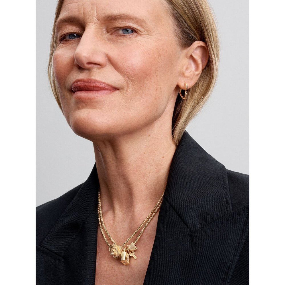 Pandora Gold Plated Cupid Heart Charm - MococoPandora763666C005700303165509Charms