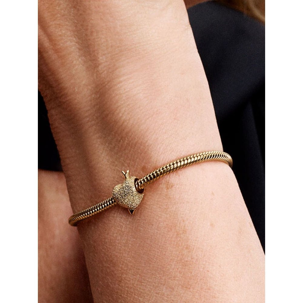 Pandora Gold Plated Cupid Heart Charm - MococoPandora763666C005700303165509Charms