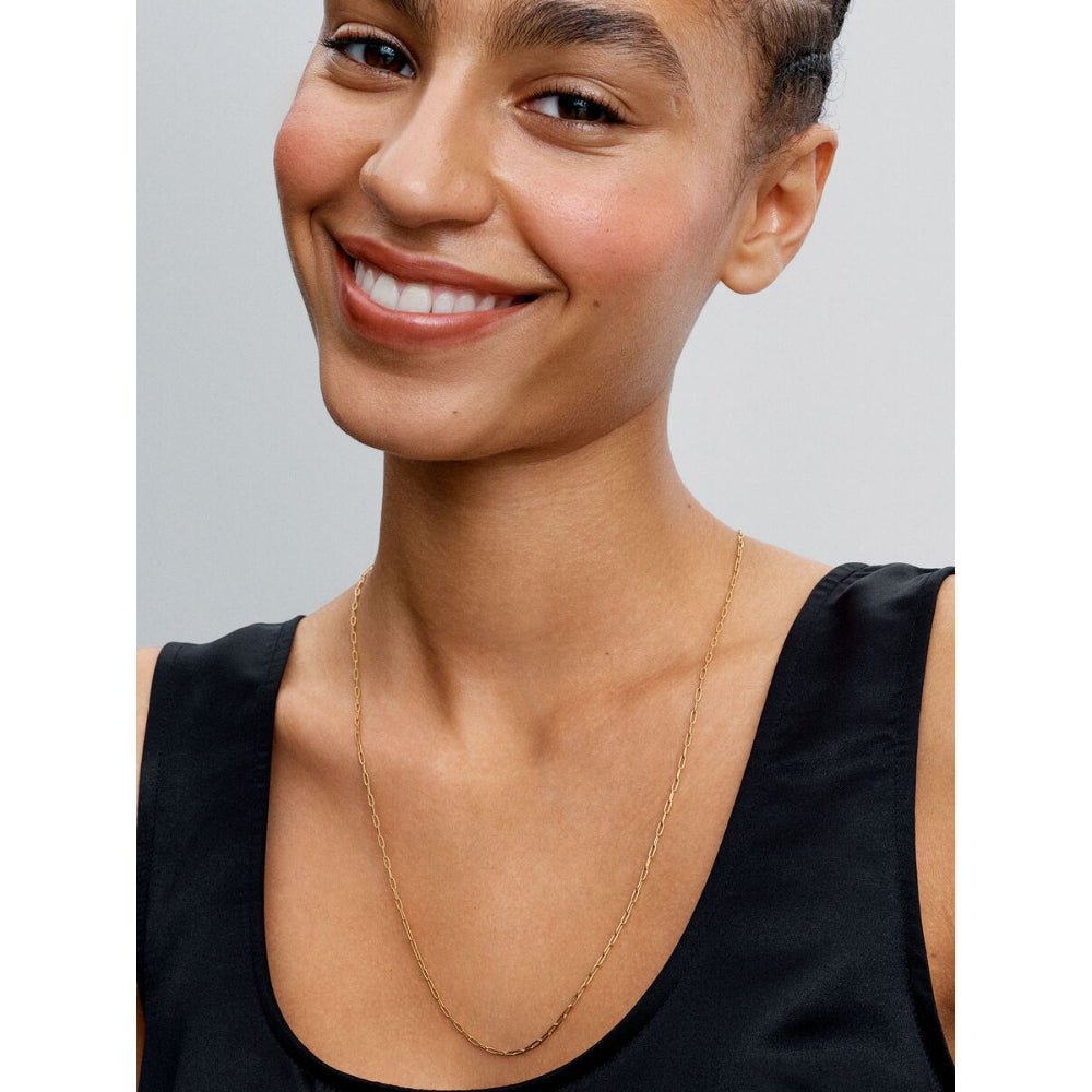 Pandora Gold Plated Elongated Link Chain Necklace - MococoPandora363416C00-705700303165851Necklace