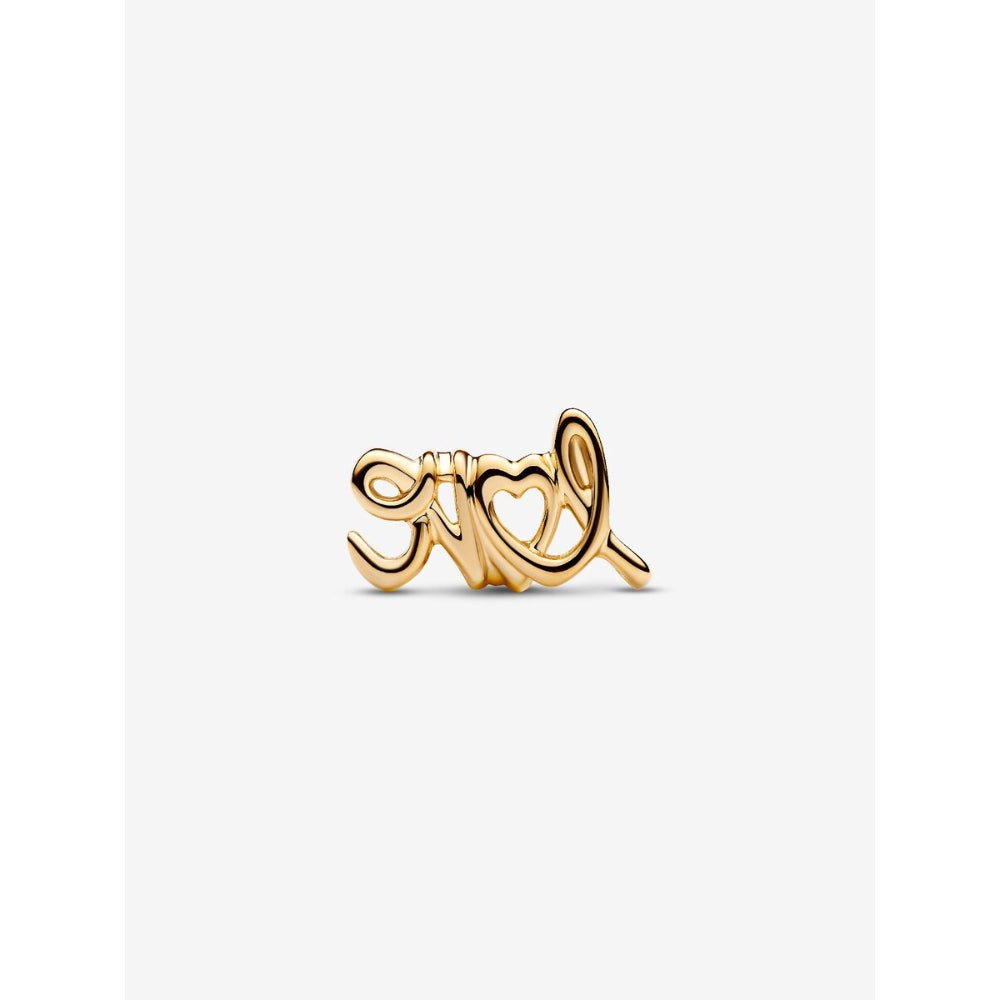 Pandora Gold Plated Handwritten Love Charm - MococoPandora763055C005700303165592Charms