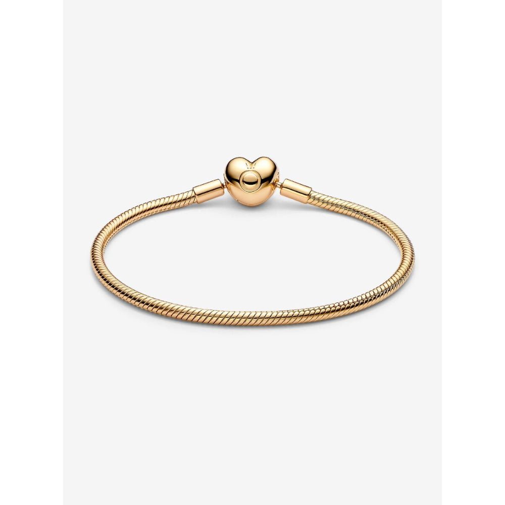 Pandora Gold Plated Heart Clasp Snake Chain Bracelet - MococoPandora563050C00-165700303080857Bracelets