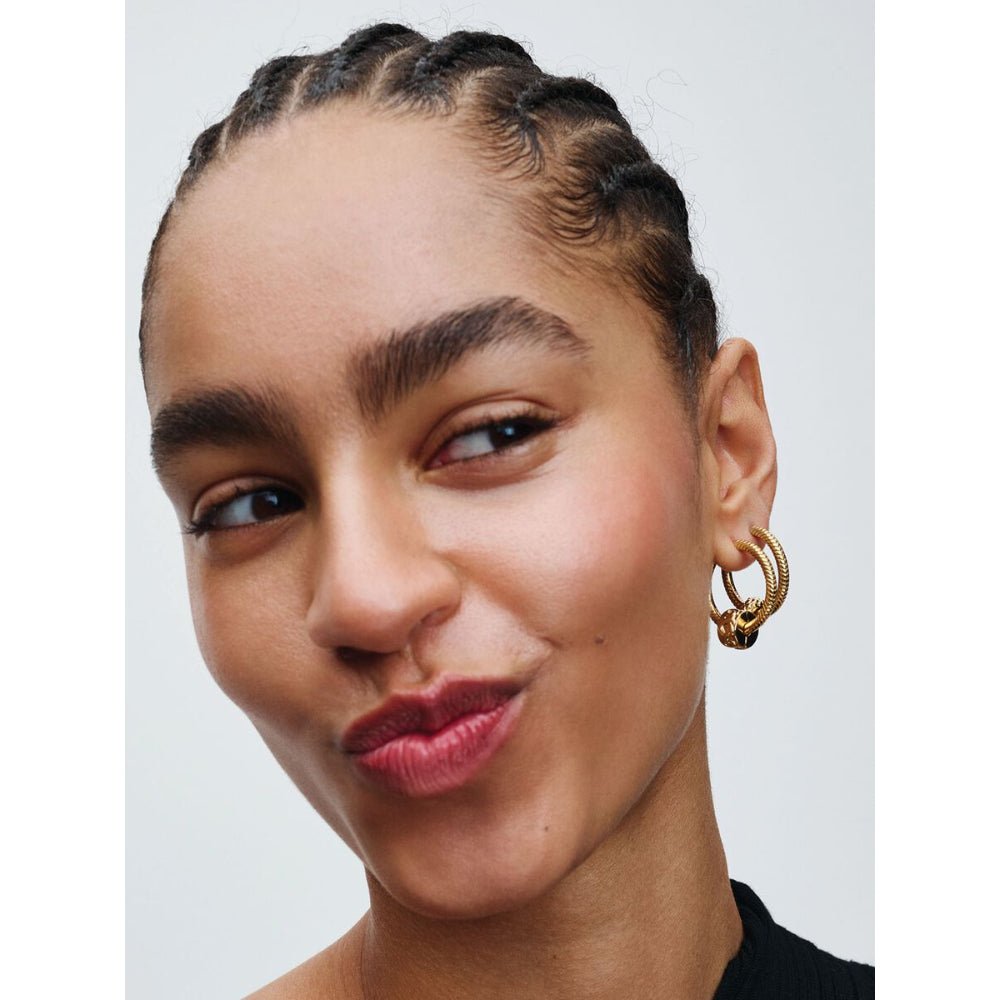 Pandora Gold Plated Knotted Hearts Clip Charm - MococoPandora768035C005700303138299Charms