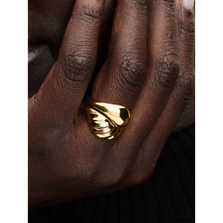 Pandora Gold Plated Rippled Stacking Rings - MococoPandora163832C00-485700303194318Rings