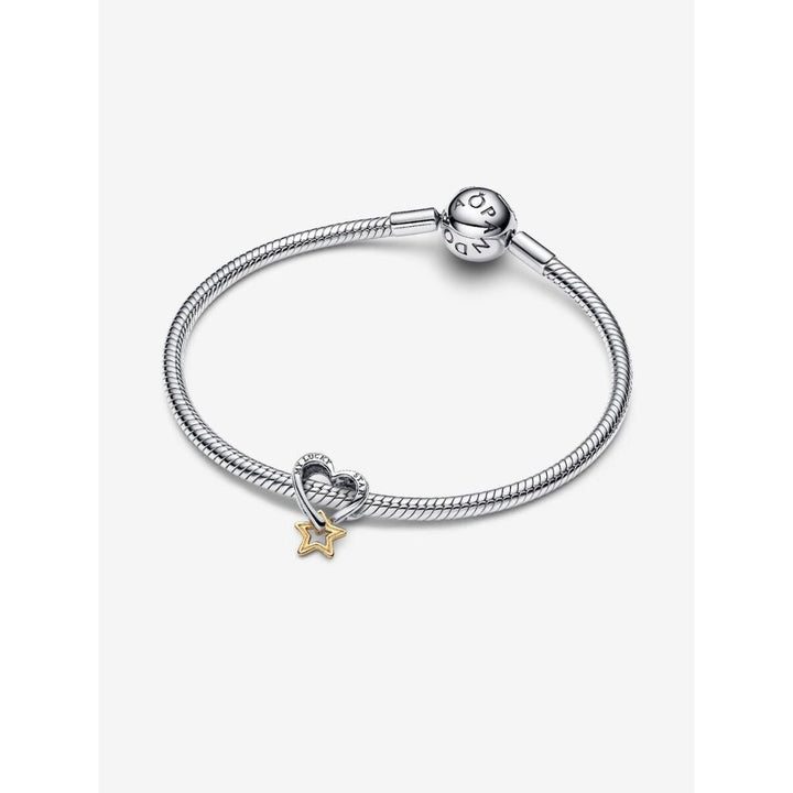 Pandora Gold Plated Silver Lucky Star & Heart Charm - MococoPandora763513C005700303148175Charms