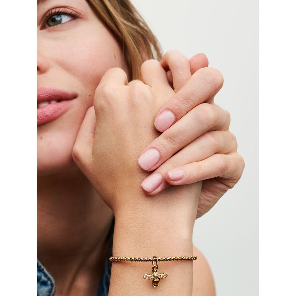 Pandora Gold Plated Sparkling Bee Dangle Charm - MococoPandora762672C015700303046945Charms