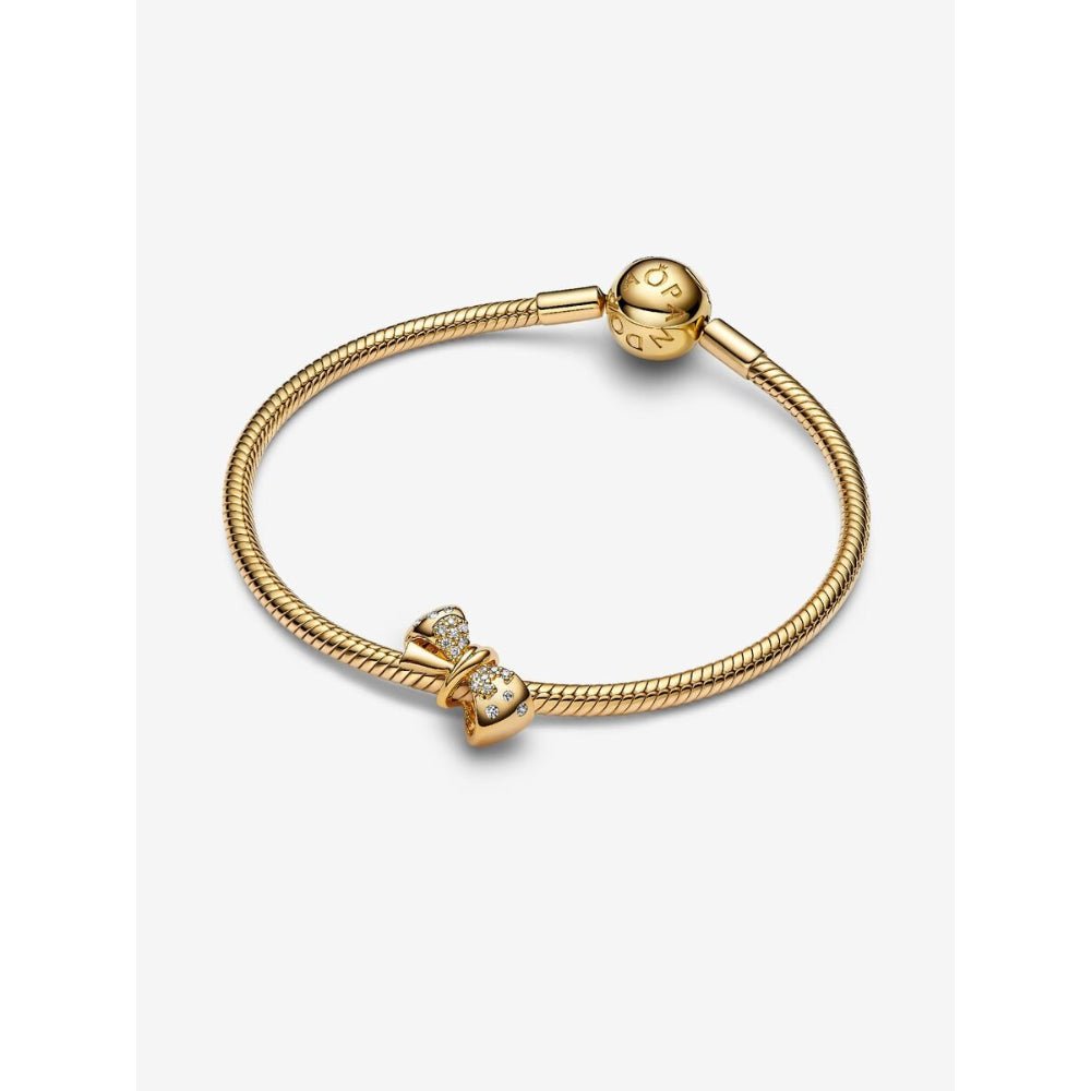 Pandora Gold Plated Sparkling Bow Charm - MococoPandora763442C015700303148069Charms