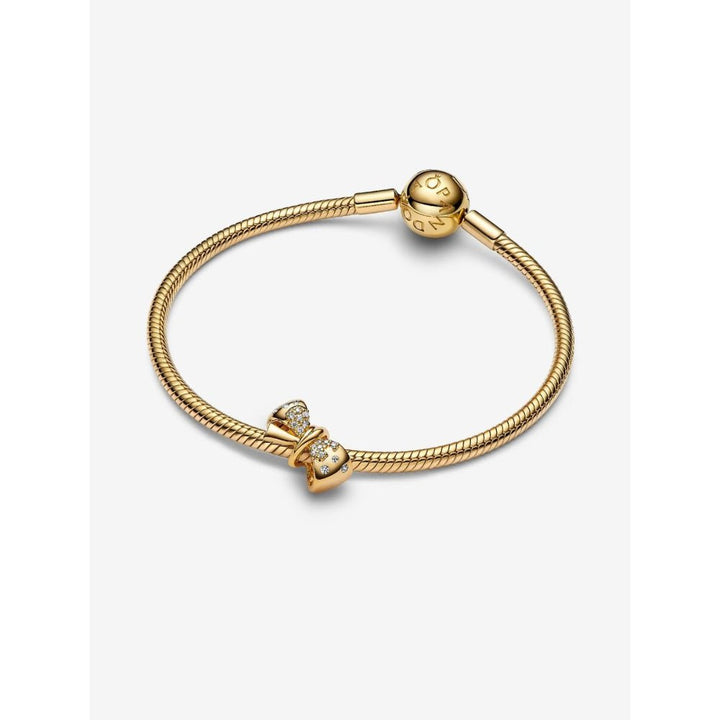 Pandora Gold Plated Sparkling Bow Charm - MococoPandora763442C015700303148069Charms