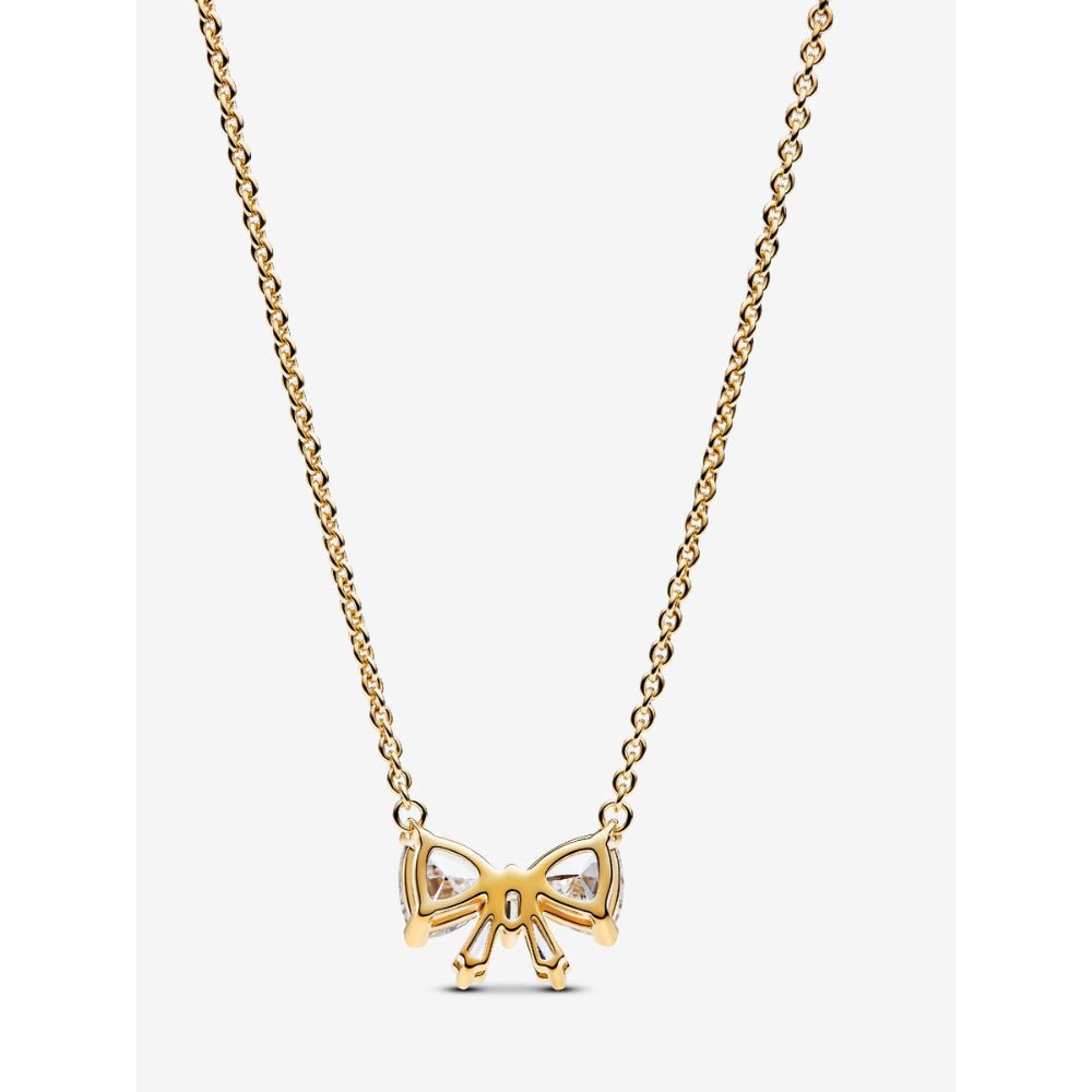 Pandora Gold Plated Sparkling Bow Necklace - MococoPandora363508C01-455700303148502Necklace