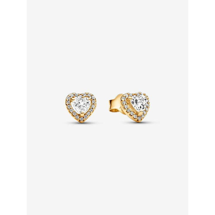 Pandora Gold Plated Sparkling Elevated Heart Stud Earrings - MococoPandora268427C015700303094014Earrings
