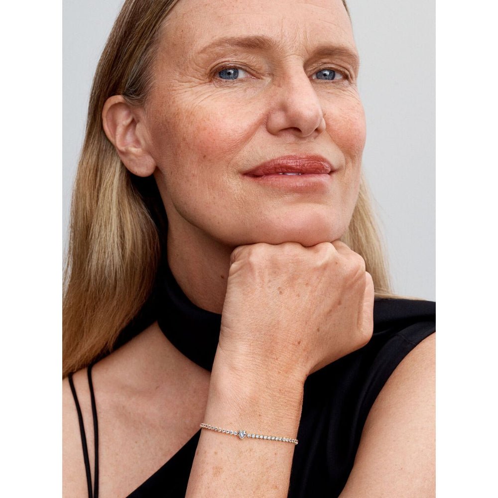 Pandora Gold Plated Sparkling Heart Tennis Bracelet - MococoPandora560041C01-165700303167923Bracelets