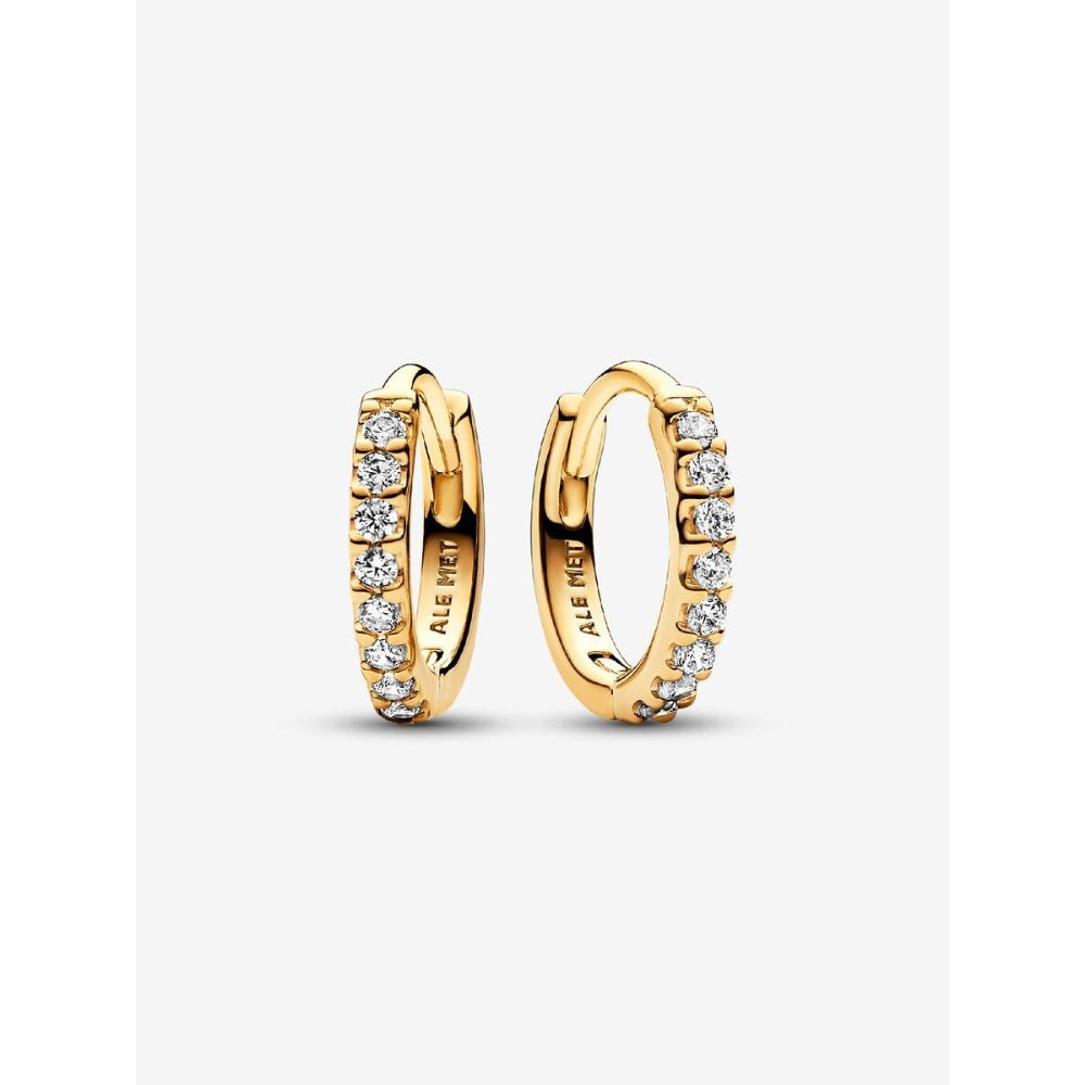 Pandora Gold Plated Sparkling Huggie Hoop Earrings - MococoPandora263015C015700303080536Earrings