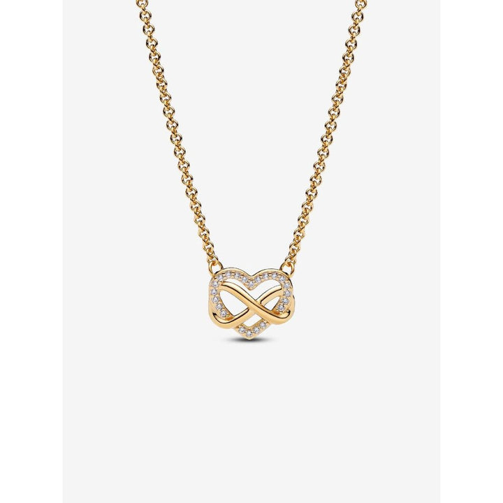 Pandora Gold Plated Sparkling Infinity Heart Collier Necklace - MococoPandora362666C01-505700303113708Necklace
