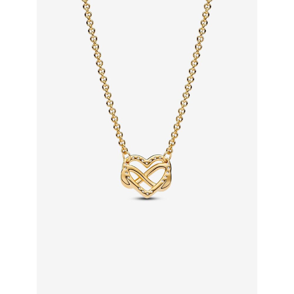 Pandora Gold Plated Sparkling Infinity Heart Collier Necklace - MococoPandora362666C01-505700303113708Necklace