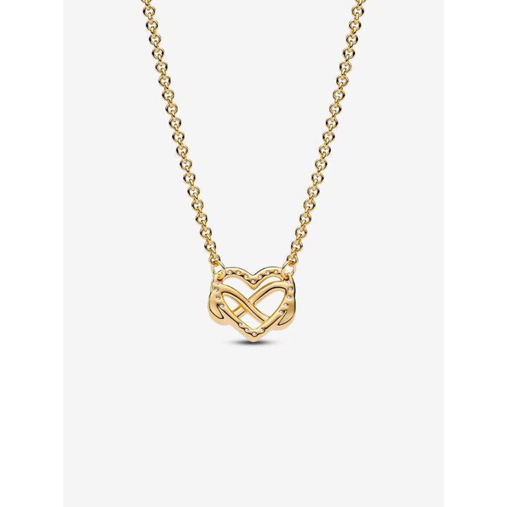 Pandora Gold Plated Sparkling Infinity Heart Collier Necklace - MococoPandora362666C01-505700303113708Necklace