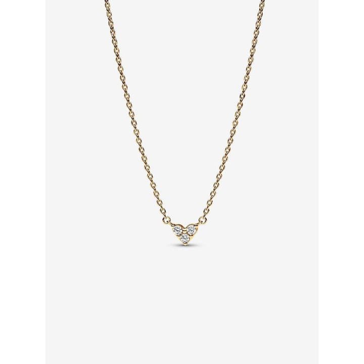Pandora Gold Plated Triple Stone Heart Collier Necklace - MococoPandora363014C01-455700303079134Necklace