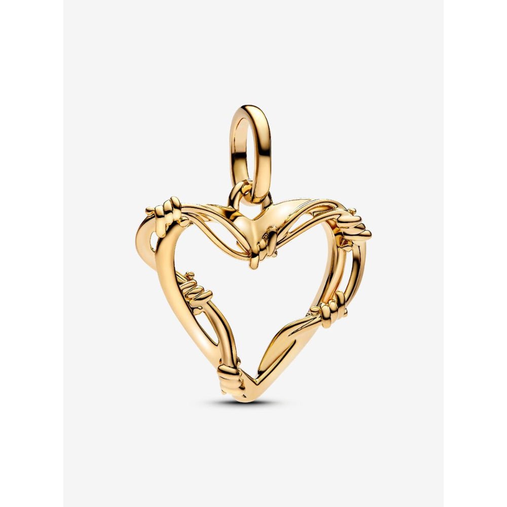 Pandora Gold Plated Wire Heart Dangle Charm - MococoPandora762526C005700303165486Charms
