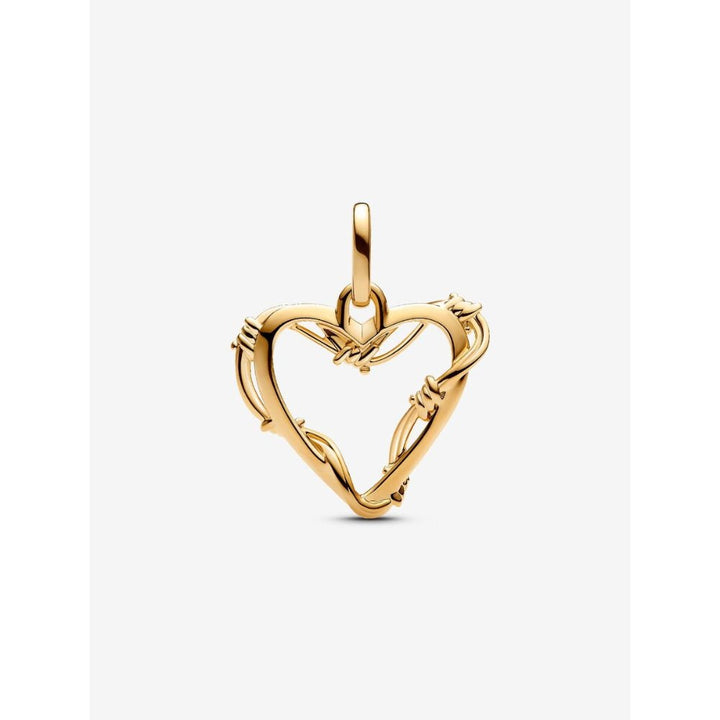 Pandora Gold Plated Wire Heart Dangle Charm - MococoPandora762526C005700303165486Charms