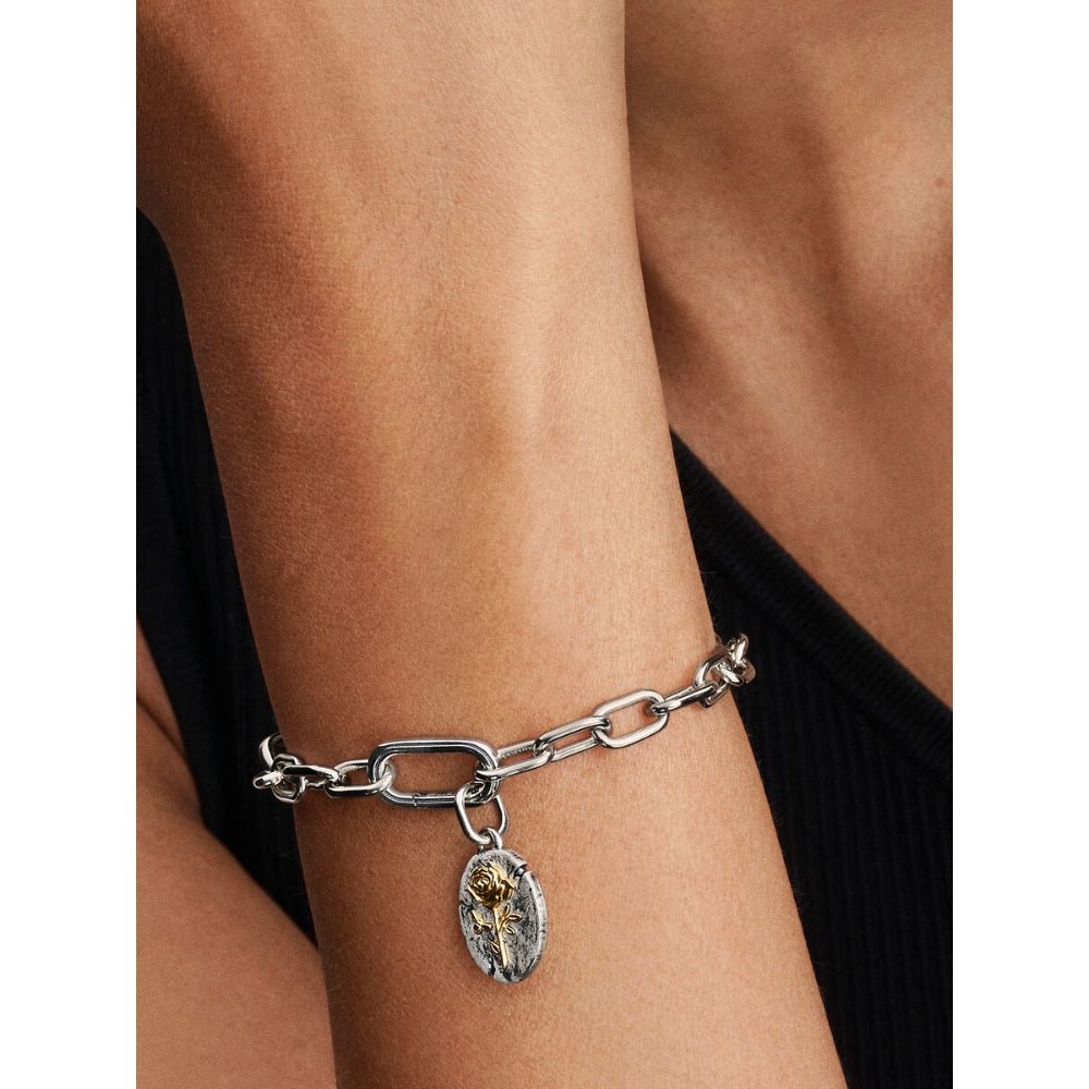 Pandora Gold, Rose and Silver Talisman Medallion - MococoPandora764087C005700303218731Charms