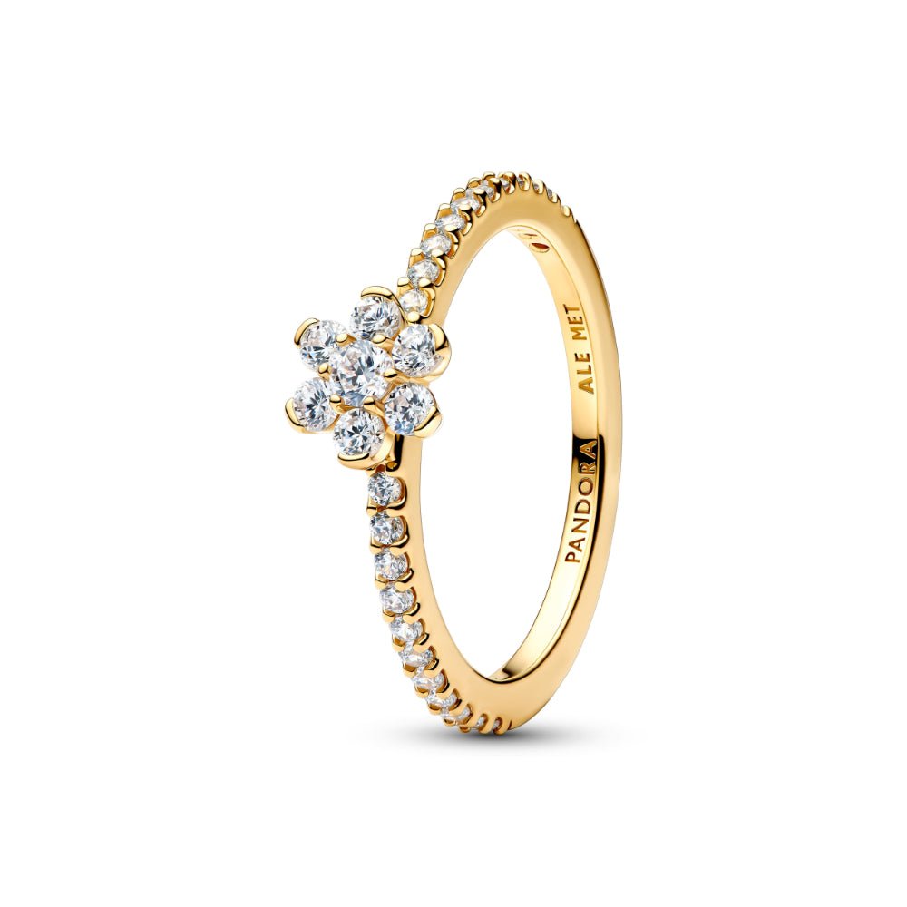 Pandora Gold Sparkling Flower Ring - MococoPandora164499C01-505700303280240