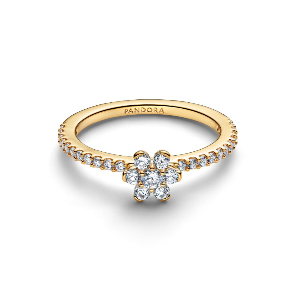 Pandora Gold Sparkling Flower Ring - MococoPandora164499C01-505700303280240