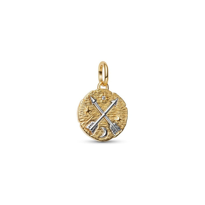 Pandora Gold Talisman Medallion with Crossing Arrows Charm - MococoPandora764081C015700303218939Charms