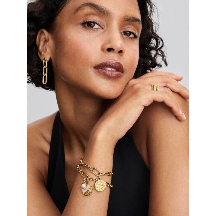 Pandora Gold Talisman Swallow Medallion with Clear Cubic Zirconia - MococoPandora764082C015700303218922Charms