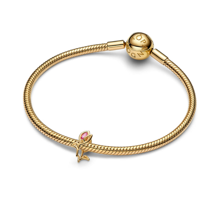 Pandora Gold Tulip Openwork Charm Image 3