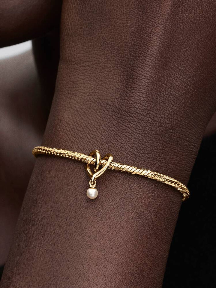 Pandora Gold Wrapped Heart Charm - MococoPandora764138C015700303230504Charms