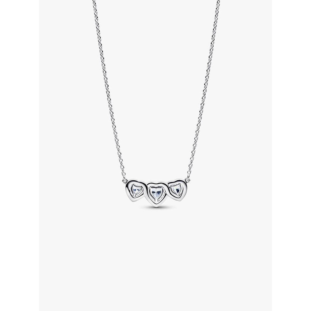 Pandora Halo Heart Trilogy Collier Necklace Image 6