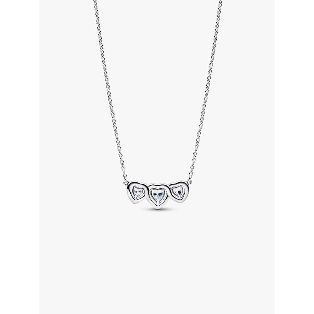 Pandora Halo Heart Trilogy Collier Necklace - MococoPandora394412C01-45Necklaces