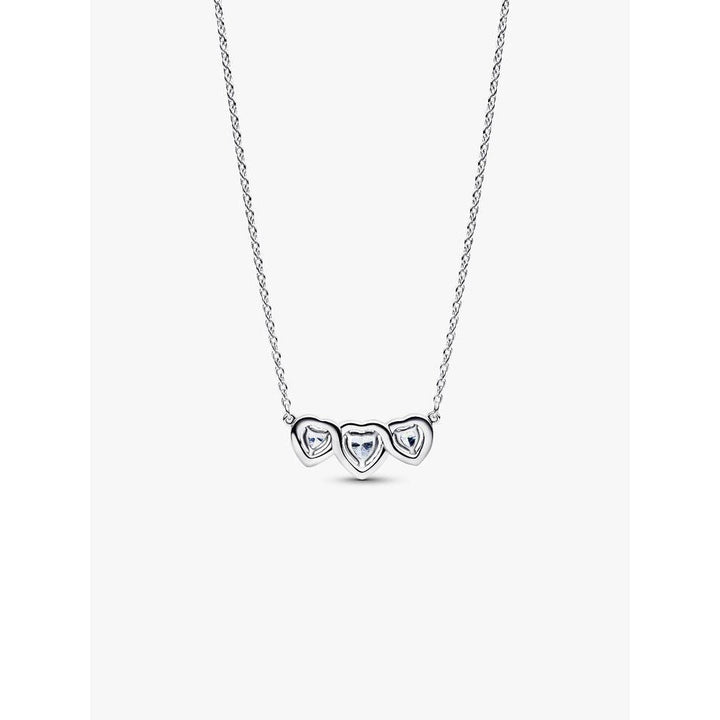 Pandora Halo Heart Trilogy Collier Necklace - MococoPandora394412C01-45Necklaces