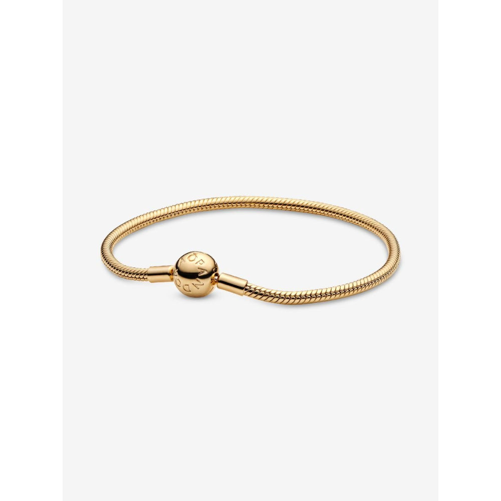 Pandora Moments 14K Gold Plated Snake Chain Bracelet Image 1