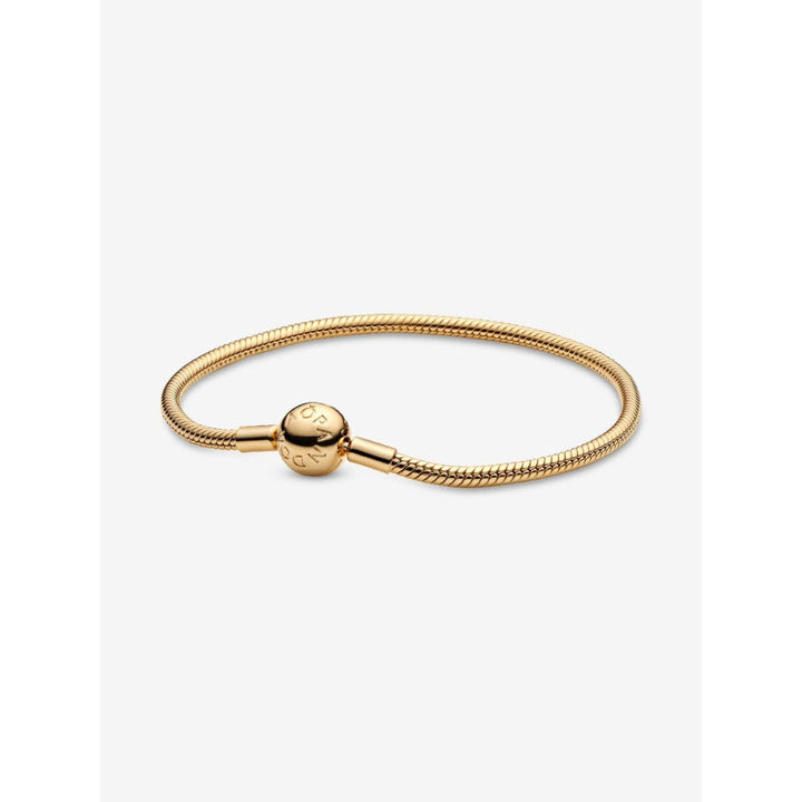Pandora Moments 14K Gold Plated Snake Chain Bracelet Image 1