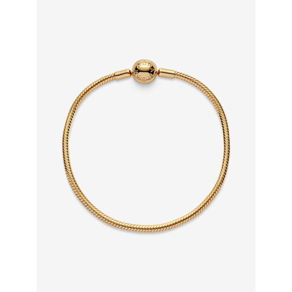 Pandora Moments 14K Gold Plated Snake Chain Bracelet Image 6