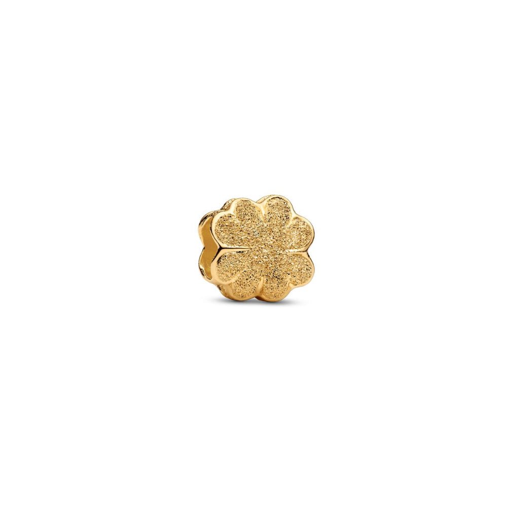 Pandora Moments Gold Textured Clover Mini Charm - MococoPandora764047C005700303218717Charms