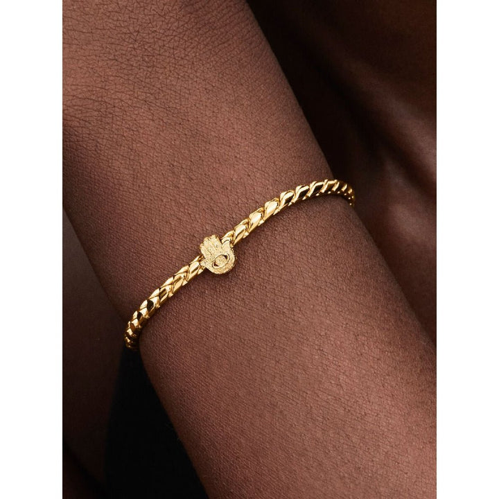 Pandora Moments Gold Textured Hamsa Hand Mini Charm - MococoPandora764042C005700303218878Charms