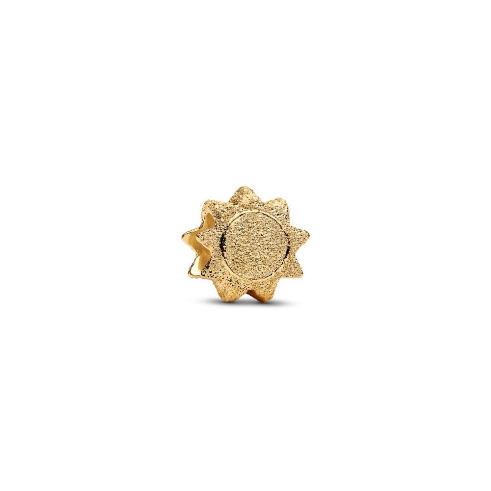 Pandora Moments Gold Textured Sun Mini Charm - MococoPandora764052C005700303218724Charms