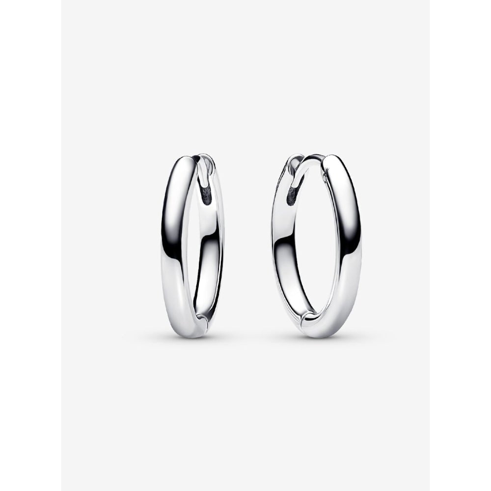 Pandora Moments Silver 18 Mm Charm Hoop Earrings - MococoPandora293355C005700303127170Earrings