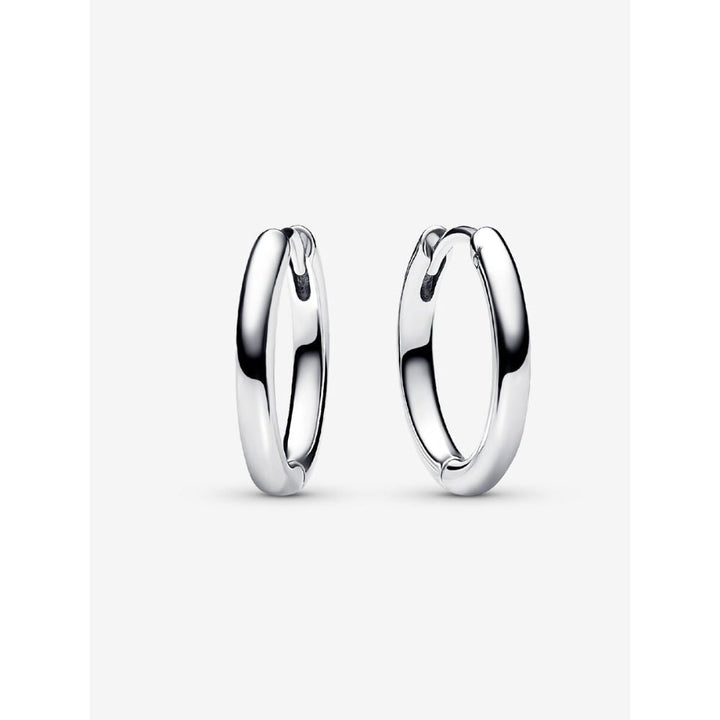 Pandora Moments Silver 18 Mm Charm Hoop Earrings - MococoPandora293355C005700303127170Earrings