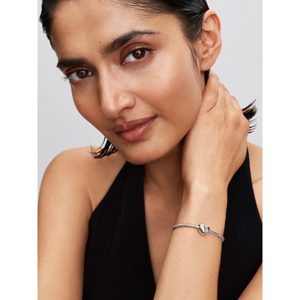 Pandora Moments Silver and Clear Engravable Heart Cubic Zirconia Charm - MococoPandora794161C045700303219028Charms