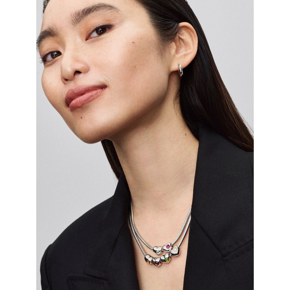 Pandora Moments Silver and Clear Engravable Heart Cubic Zirconia Charm - MococoPandora794161C045700303219028Charms