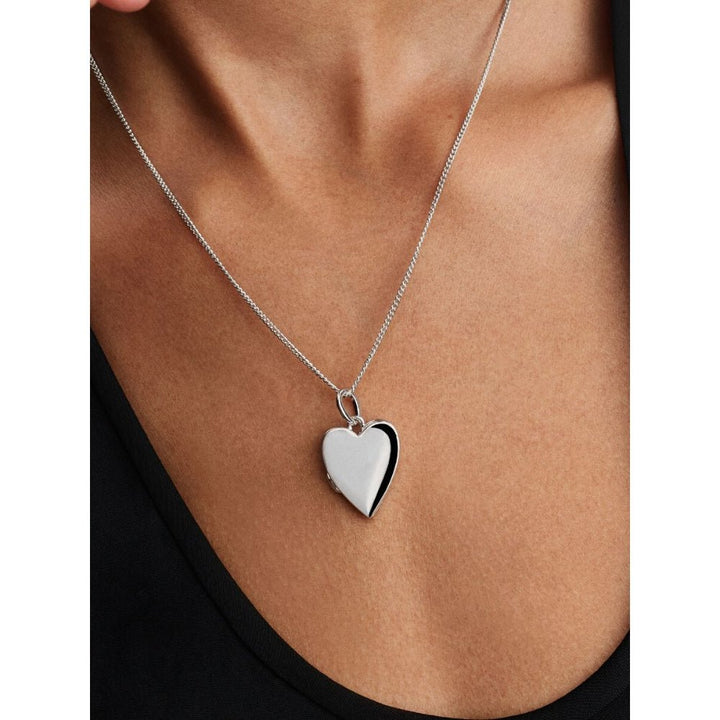 Pandora Moments Silver Engravable Heart Magnet Enamel Necklace - MococoPandora394013C015700303219172Necklaces